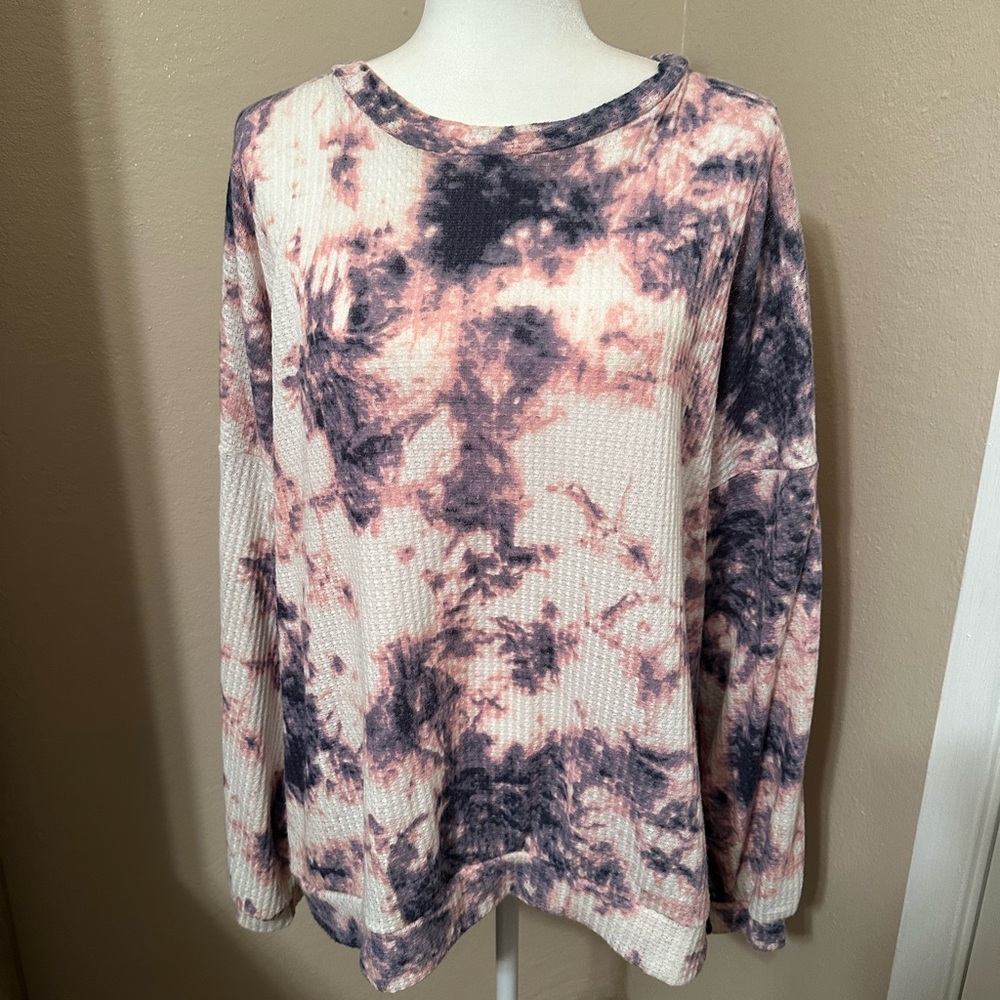 Pink and Purple TieDye sweatshirt